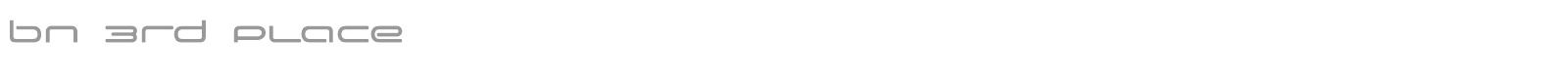 BN 3rd Place font preview